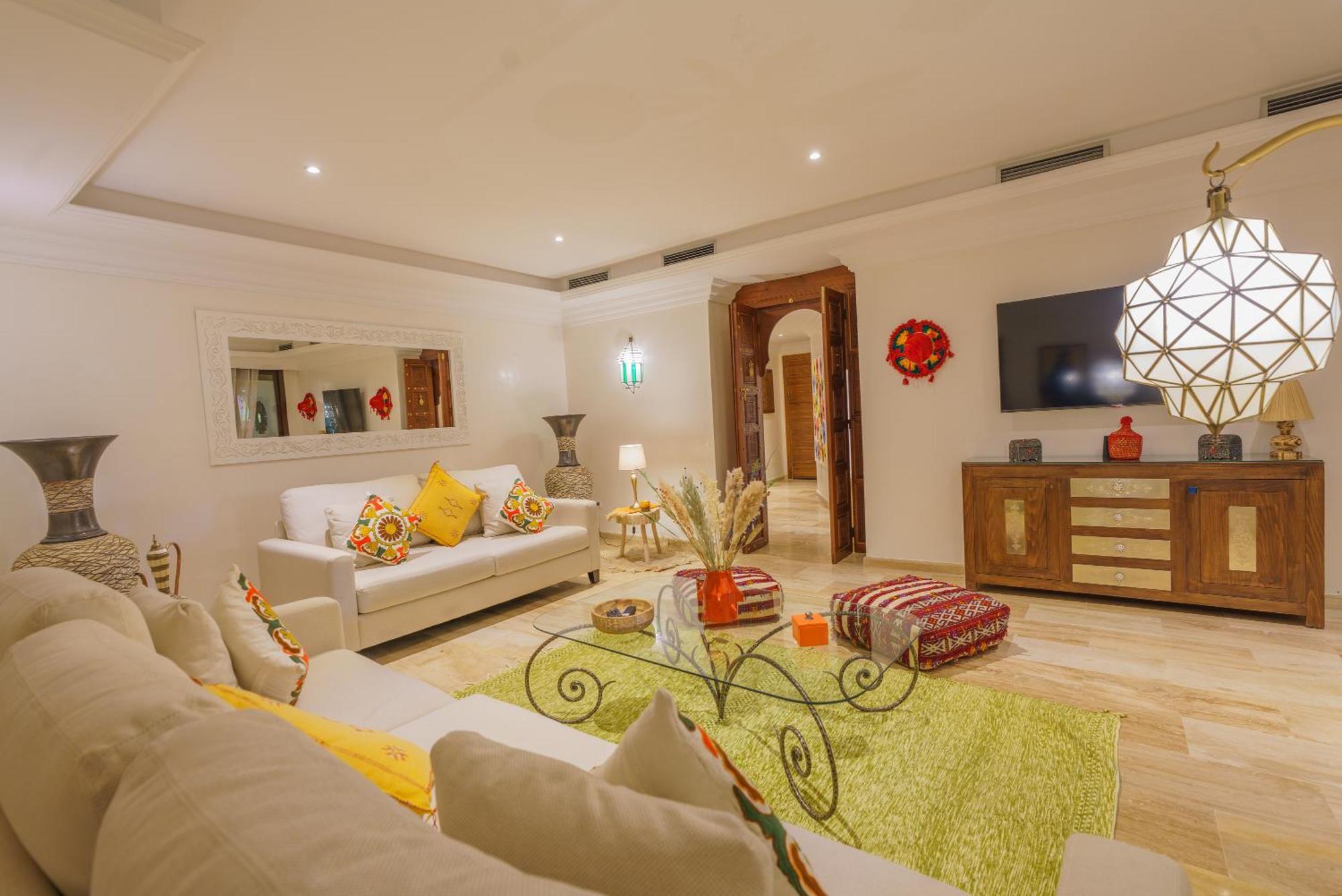 Appartement Luxueux 138 M2 Avec Piscine à Marrakesh Extérieur photo