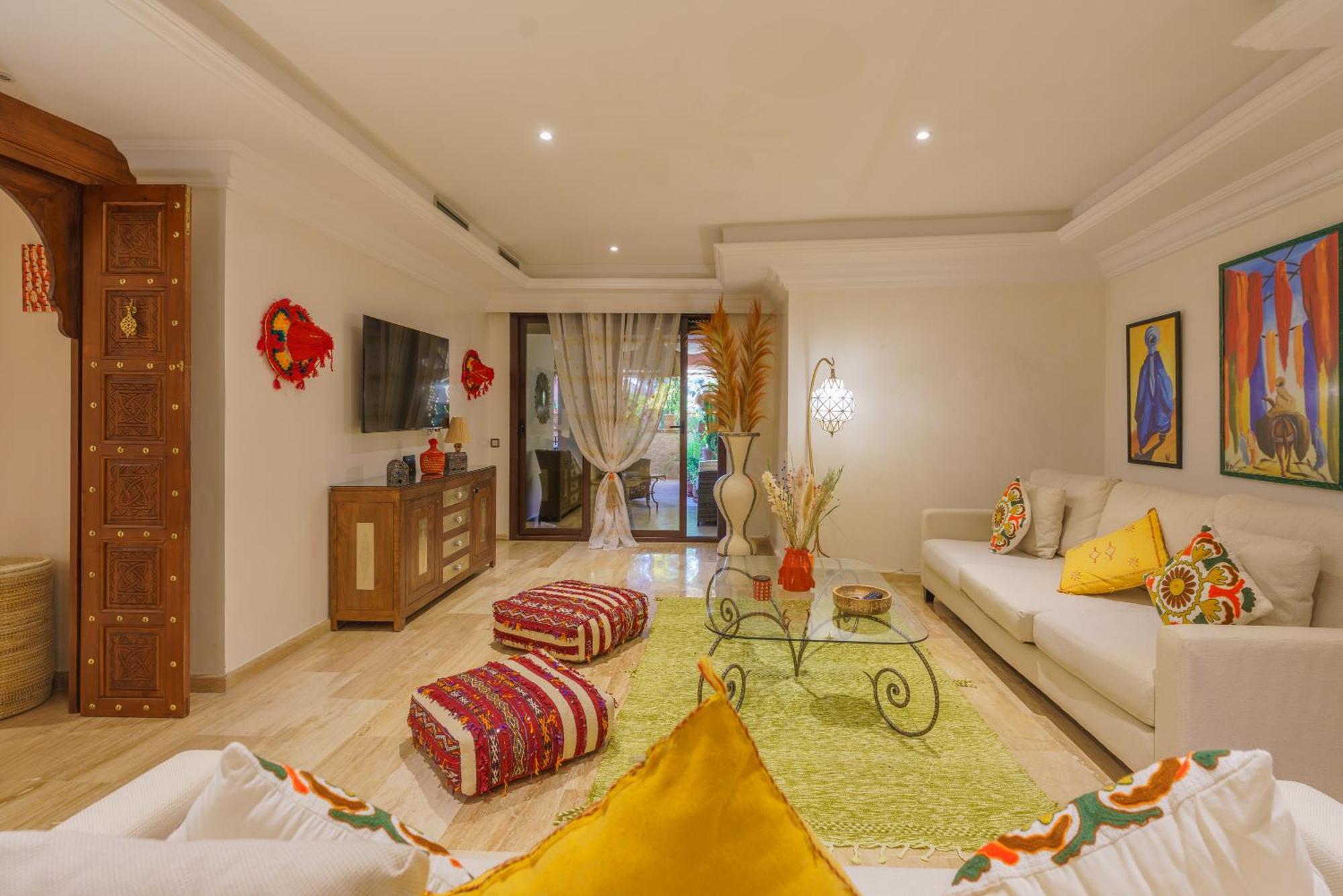 Appartement Luxueux 138 M2 Avec Piscine à Marrakesh Extérieur photo